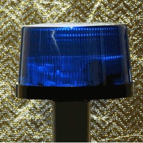 Strobe Light Flagpole Topper (Blue) 12 Volt