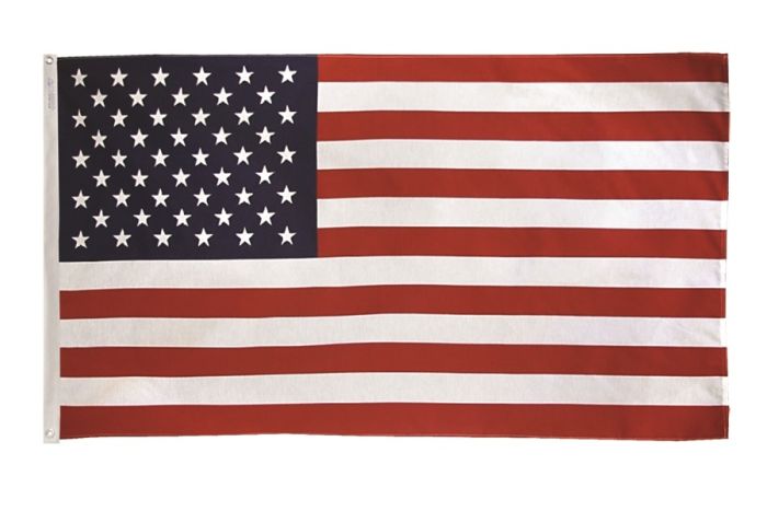  Annin Nyl-Glo US 3 ft x 5 ft Nylon Colorfast Flag with Embroidered Stars and SolarGuard