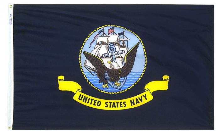 Annin Nyl-Glo US Navy 3 ft x 5 ft Flag