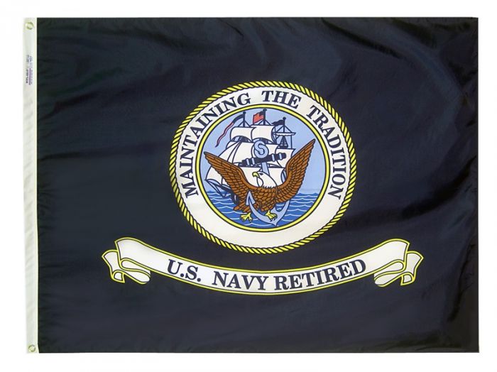 Annin Nyl-Glo US Navy Retired 3 ft x 4 ft Flag