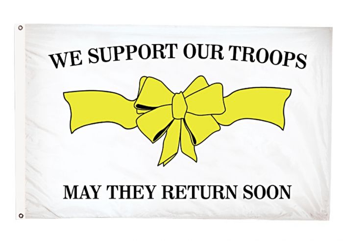Annin Nyl-Glo Support Our Troops 3 ft x 5 ft Flag
