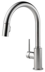Pull Down Kitchen Faucet Chrome Finish Henley Collection