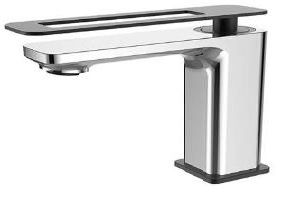 Lavatory Faucet Matte Black and Chrome Finish Avonlea Collection