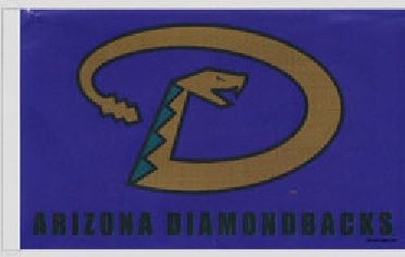 3 ft x 5 ft Polyester MLB Flag - Arizona Diamondbacks