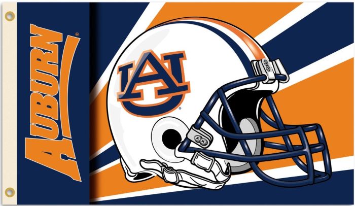 3 ft x 5 ft College Teams Flag - Auburn Tigers