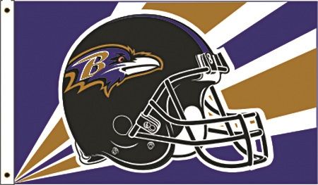 3 ft x 5 ft NFL Team Flag - Baltimore Ravens