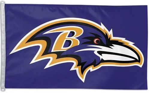  3 ft x 5 ft Polyester NFL Flag - Baltimore Ravens