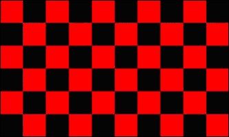 3 ft x 5 ft Polyester Flag - Black and Red Checkered
