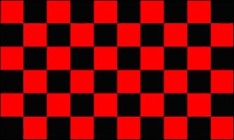 3 ft x 5 ft Polyester Flag - Black and Red Checkered