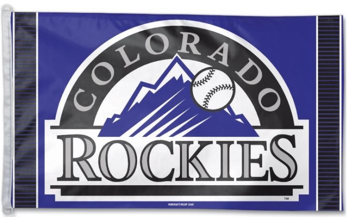 3 ft x 5 ft Polyester MLB Flag - Colorado Rockies