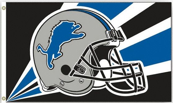 3 ft x 5 ft NFL Team Flag - Detroit Lions