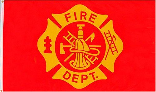 3 ft x 5 ft Polyester Flag - Fire Department