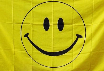 3 ft x 5 ft Polyester Flag - Happy Face