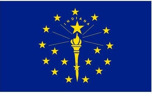 3 ft x 5 ft Polyester State Flag - Indiana