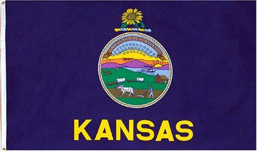 3 ft x 5 ft Polyester State Flag - Kansas