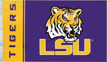 3 ft x 5 ft College Teams Flag - Louisiana State University Tigers