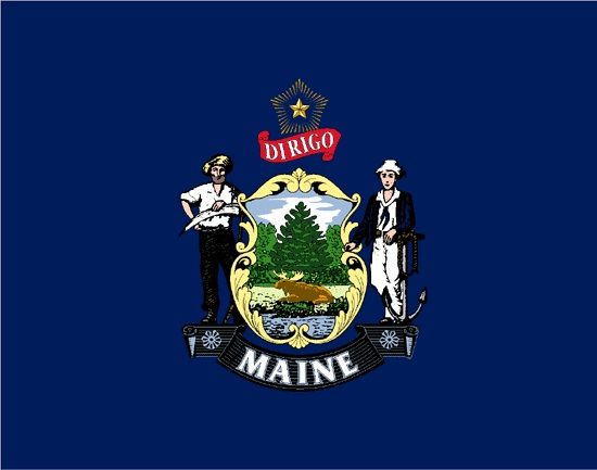 Annin Maine 3ft x 5 ft NylGlo Nylon State Flag