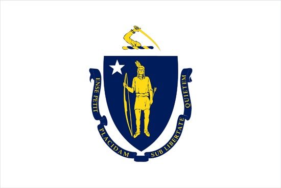 Annin Massachusetts 3ft x 5 ft NylGlo Nylon State Flag