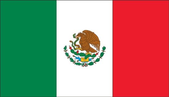 Annin Mexico 3ft x 5 ft NylGlo Nylon Flag