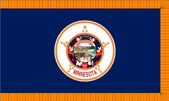Annin Minnesota 3ft x 5 ft NylGlo Nylon State Flag