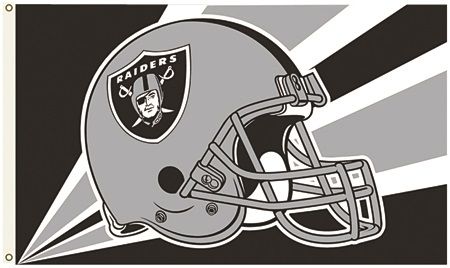 3 ft x 5 ft NFL Team Flag - Oakland Raiders