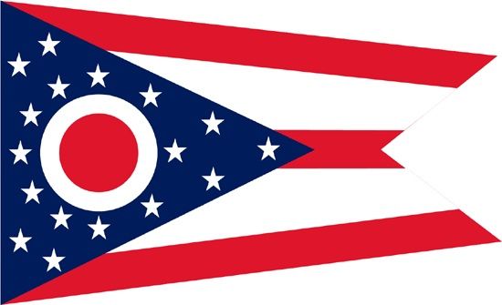 Annin Ohio 3ft x 5 ft NylGlo Nylon State Flag