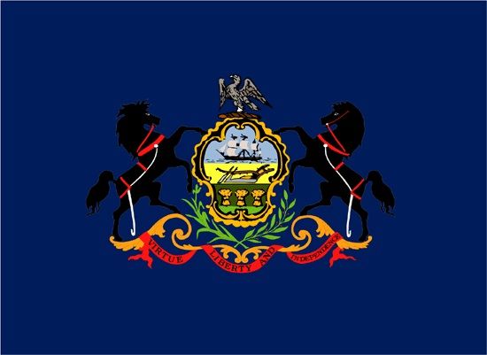Annin Pennsylvania 3ft x 5 ft NylGlo Nylon State Flag