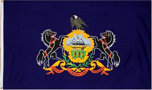 3 ft x 5 ft Polyester State Flag - Pennsylvania