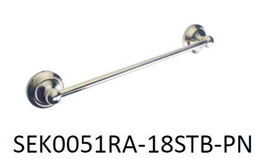 18 Inch Towel Bar Aubrie Series Polished Nickel Finish