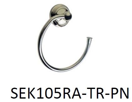 Sophia Collection; Aubrie Series Towel Ring in Polished Nickel