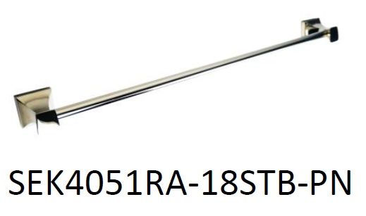 Sophia Collection; Dawson Series, 18 Inch Single Towel Bar in Polished Nickel