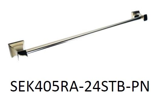 Sophia Collection; Dawson Series, 24 Inch Single Towel Bar in Polished Nickel