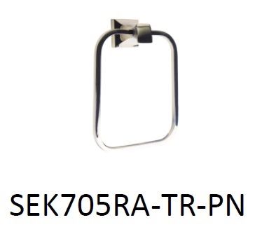 Sophia Collection; Dawson Series Towel Ring in Polished Nickel