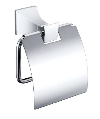 Tissue Holder with Cover Prague Collection Brushed Gunmetal Finish