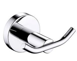 Double Robe Hook London Series Chrome Finish
