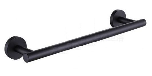 Towel Bar Matte Black and Chrome Finish Melbourne Series