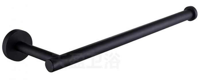 Hand Towel Bar Matte Black and Chrome Finish Melbourne Series