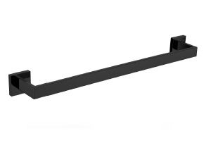 Single Towel Bar Matte Black Finish Modern Craftsman Series