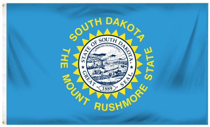 3 ft x 5 ft Polyester State Flag - South Dakota