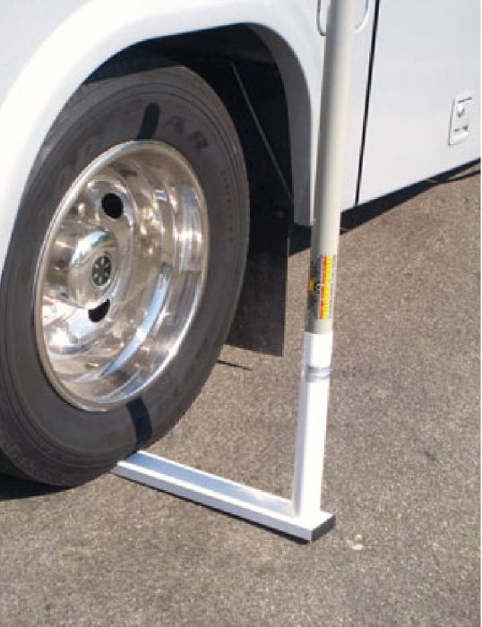 Tire Mount For 22 ft. Flagpole (White)