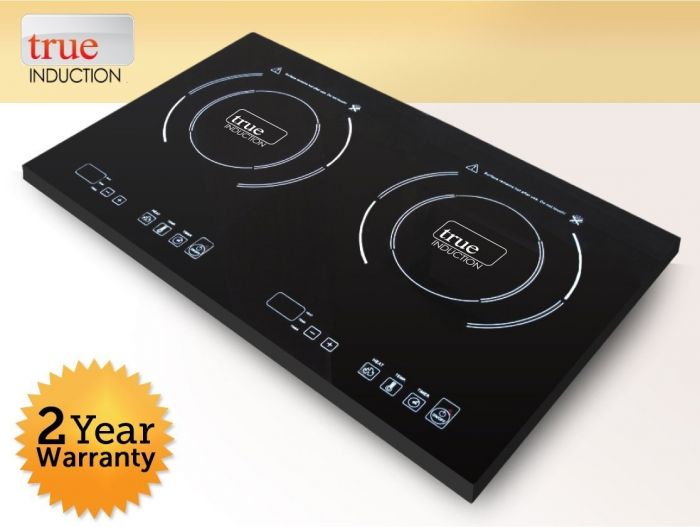 True Induction Double Burner Counter Inset Cooktop
