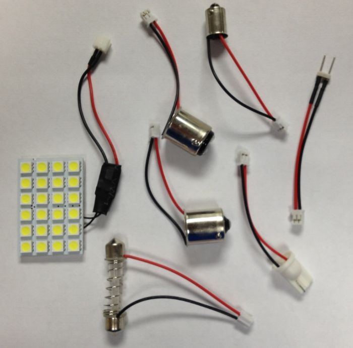 12/24V Universal LED Replacement Light Kit w/ 6 Connectors