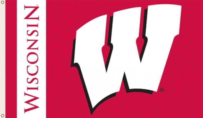 3 ft x 5 ft College Teams Flag - Wisconsin Badgers
